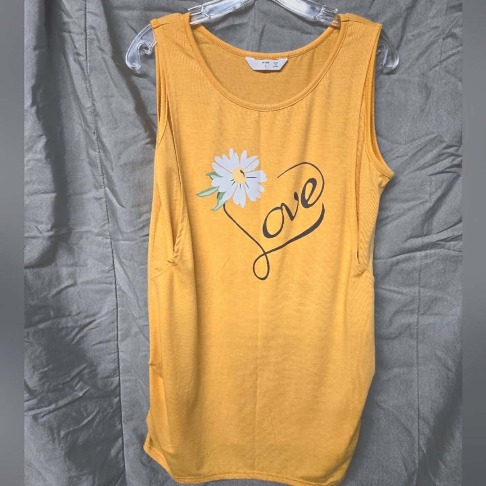 Cute maternity tank top
